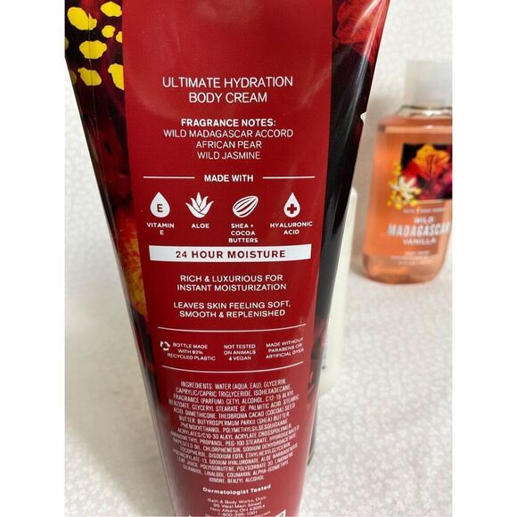 Bath and Body Works WILD MADAGASCAR VANILLA 4 Piece Set - Picture 4 of 6